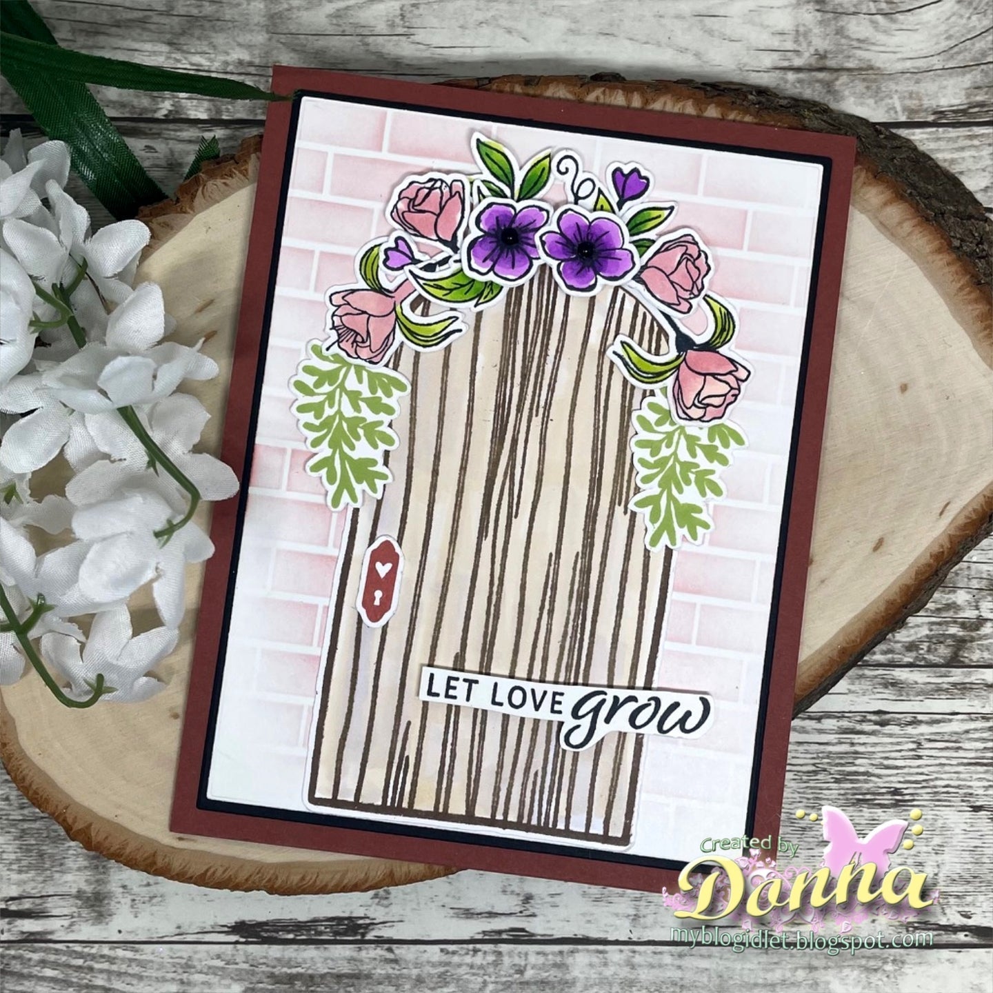Gina K Designs Secret Garden Stamps lh53 Let Love Grow