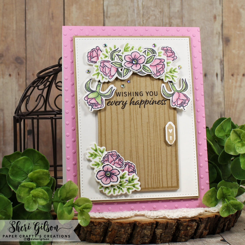 Gina K Designs Secret Garden Stamps lh53 Wishing You Every Happiness