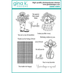 Gina K Designs Sending Flowers Stamps and Dies Bundle gkdie0502 STAMPS