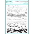 Gina K Designs Serene Seascapes Stamps and Dies Bundle mmdie0491 stamps only