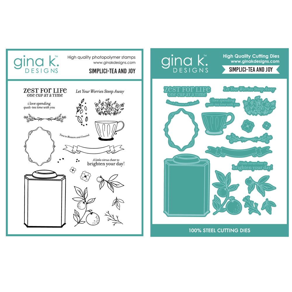 Gina K Designs Simplici-Tea and Joy Stamps and Dies