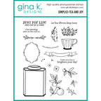 Gina K Designs Simplici-Tea and Joy Stamps lh63