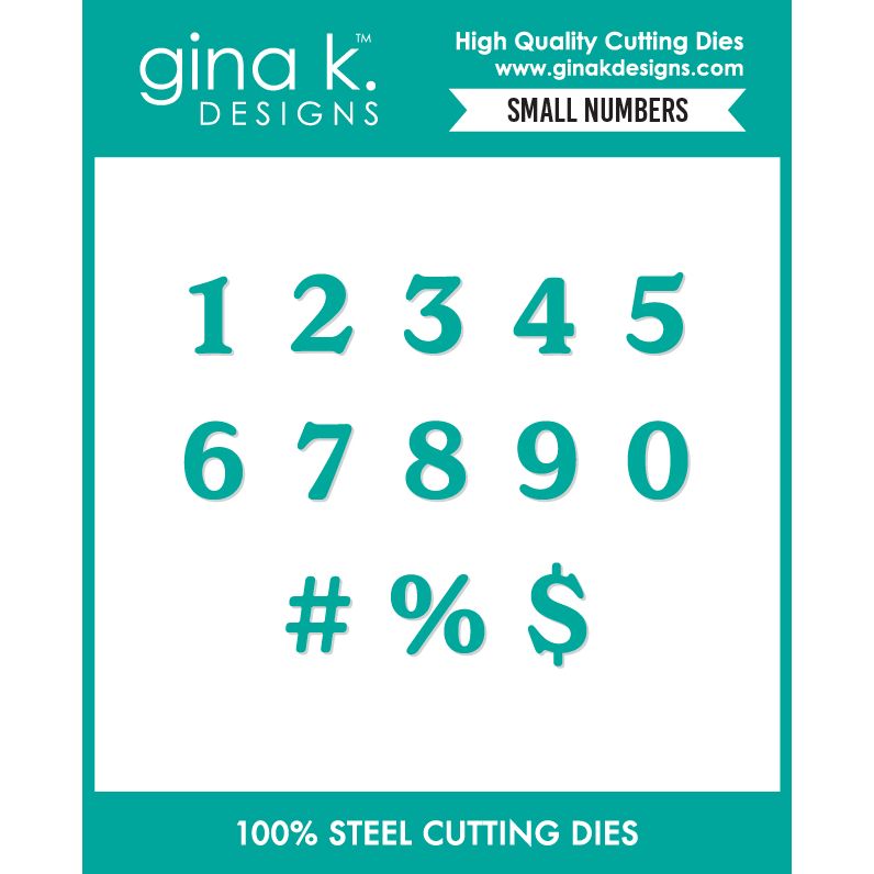 Gina K Designs Small Numbers Dies dwdie0745