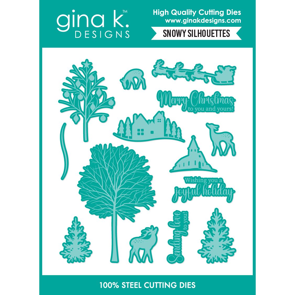 Gina K Designs Snowy Silhouettes Dies die0830