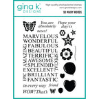 Gina K Designs So Many Words Stamps mm151