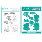 Gina K Designs Special Delivery Pandas Stamps and Dies