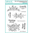 Gina K Designs Spring Clusters Stamps gkd271