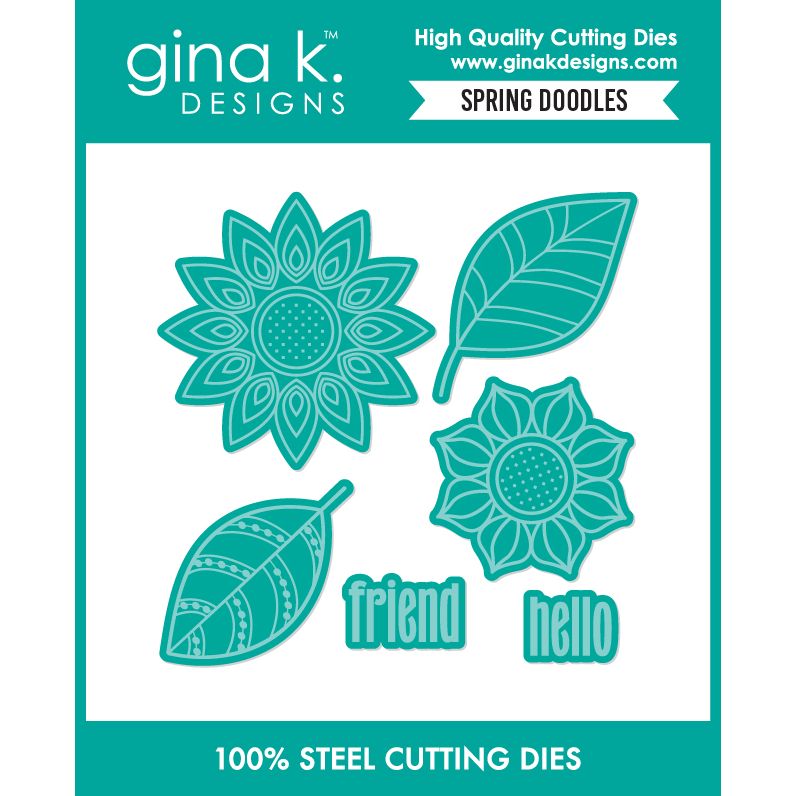 Gina K Designs Spring Doodles Dies die0772