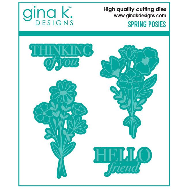 Gina K Designs Spring Posies Coordinating Dies die0524