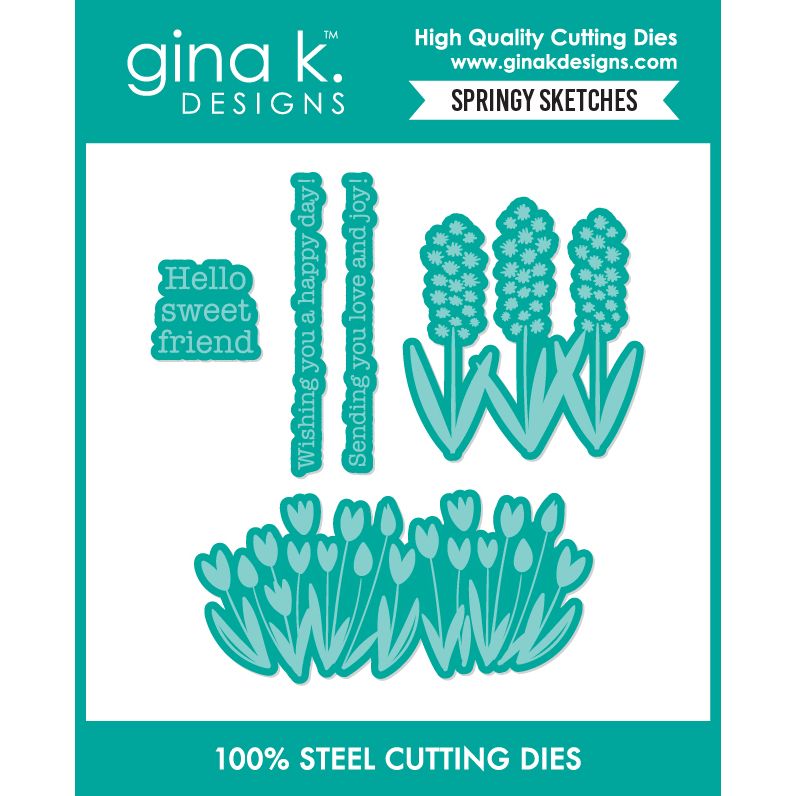 Gina K Designs Springy Sketches Dies die0759
