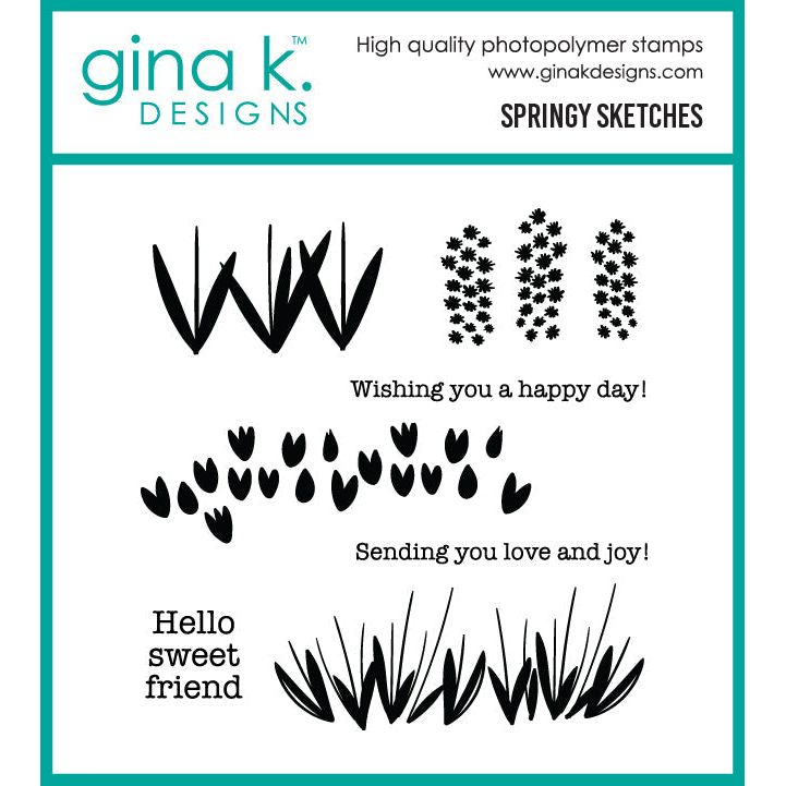 Gina K Designs Springy Sketches Stamps