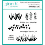 Gina K Designs Springy Sketches Stamps