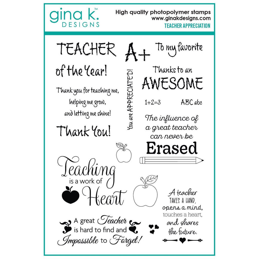 Gina K Designs Teacher Appreciation Stamps dw35