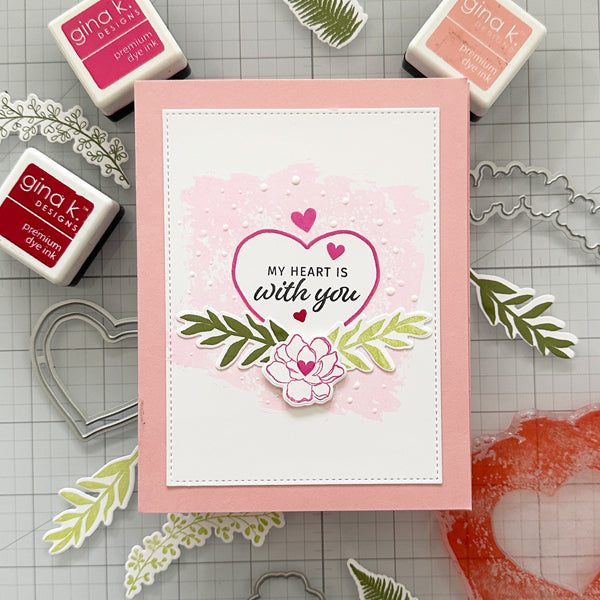 Gina K Designs The Greatest Gift Stamps lh54 heart is with you