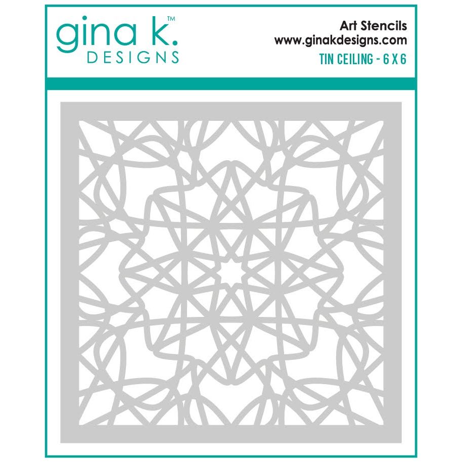 Gina K Designs Tin Ceiling Stencil gkdst101