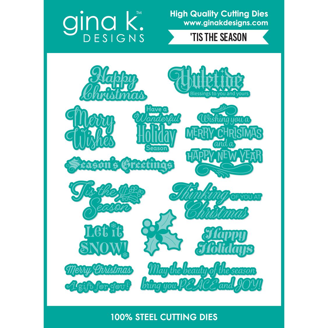 Gina K Designs 'Tis the Season Coordinating Dies die0684