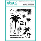 Gina K Designs Tropical Silhouettes Stamps gkd355