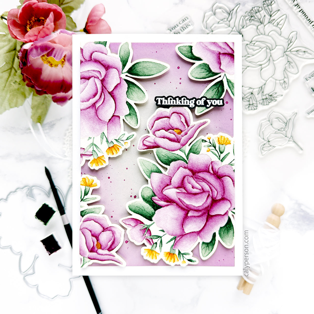 Gina K Designs Trust the Magic Stamps and Dies Bundle asdie0492 Thinking of You | color-code:ALT01
