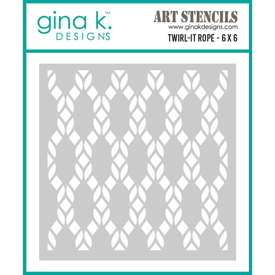Gina K Designs Twirl-It Rope Stencil gkdst126