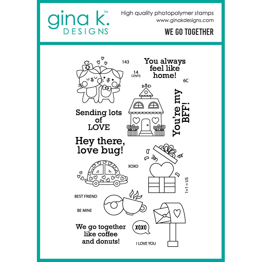 Gina K Designs We Go Together Stamps gkd335
