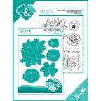 Gina K Designs Winter Blooms Stamps and Dies Bundle hsdie0466