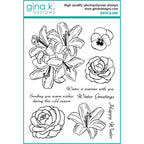 Gina K Designs Winter Blooms Stamps hs60