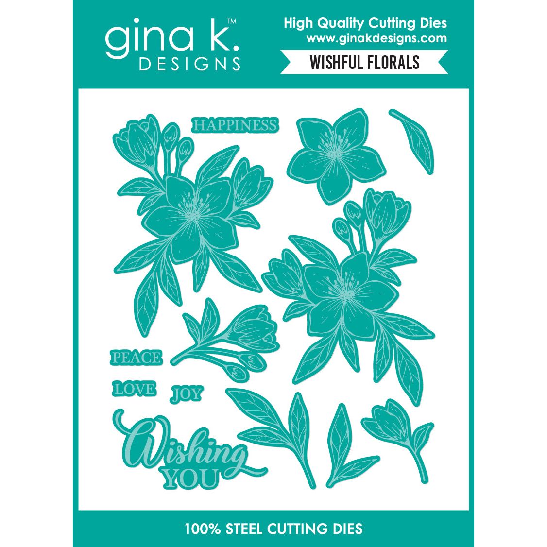 Gina K Designs Wishful Florals Dies gkdie0435