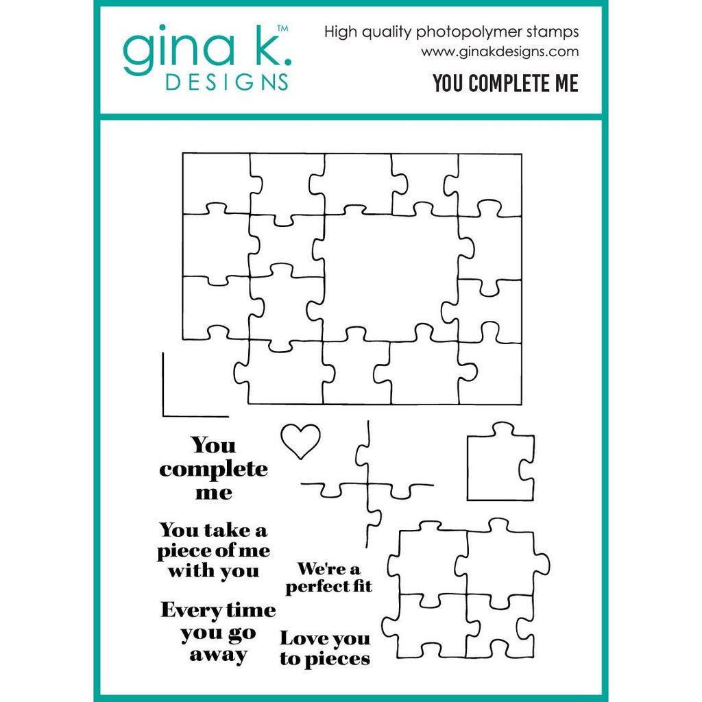 Gina K Designs You Complete Me Stamps mm156