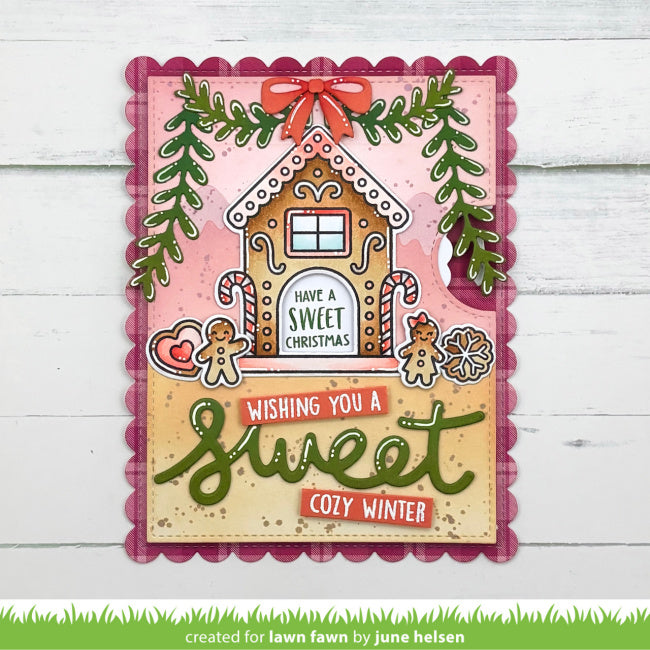 Lawn Fawn Gingerbread House Stamps and Dies