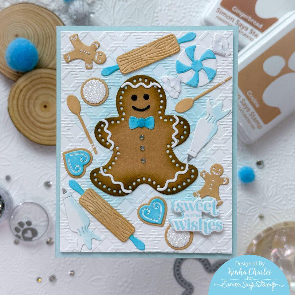 Simon Says Stamp Pawsitively Saturated Ink Pad Gingerbread ssk086 Festive Fun Christmas Card | color-code:ALT02