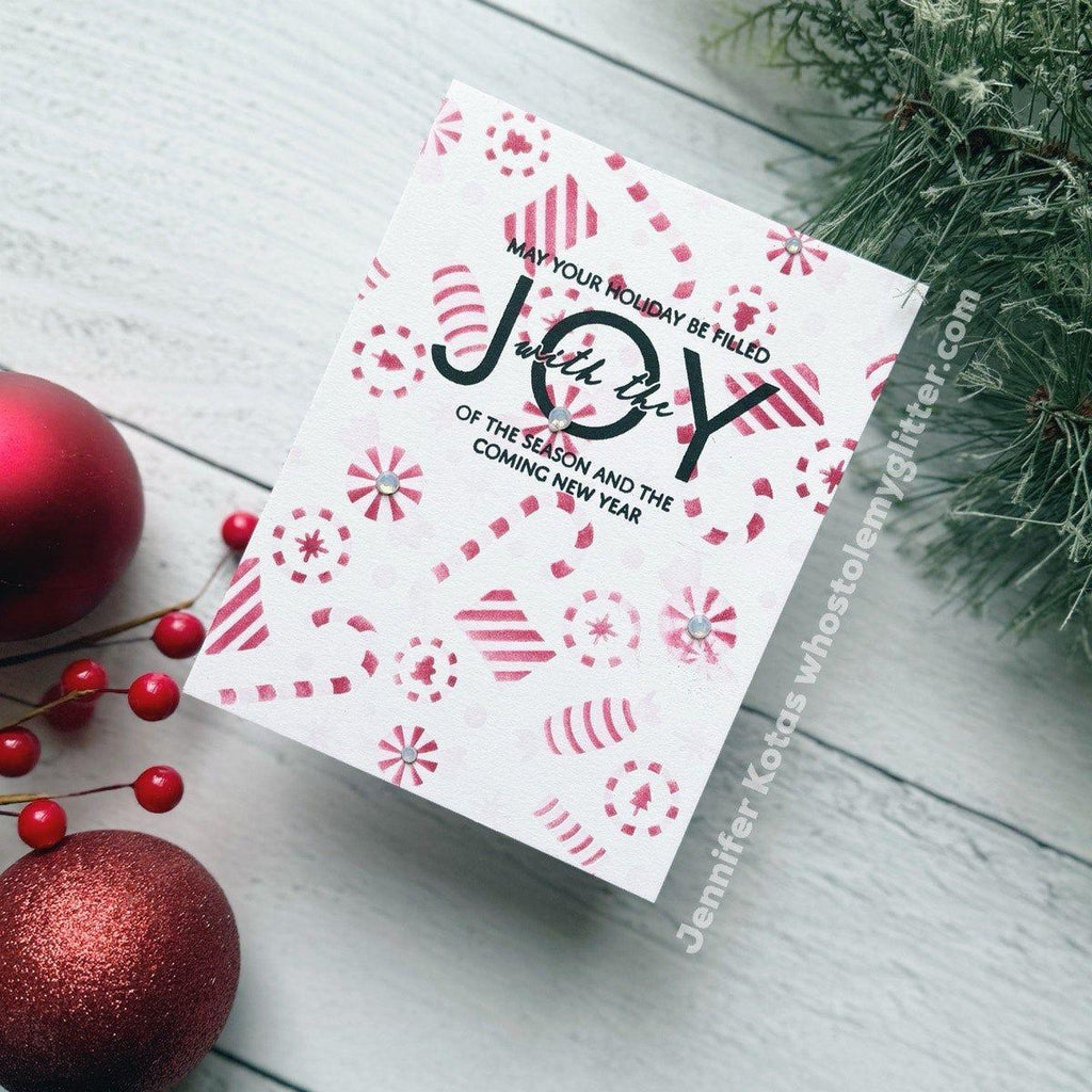 Simon Says Stamp Stencils Holiday Candies 1031st Christmas Card | color-code:ALT01