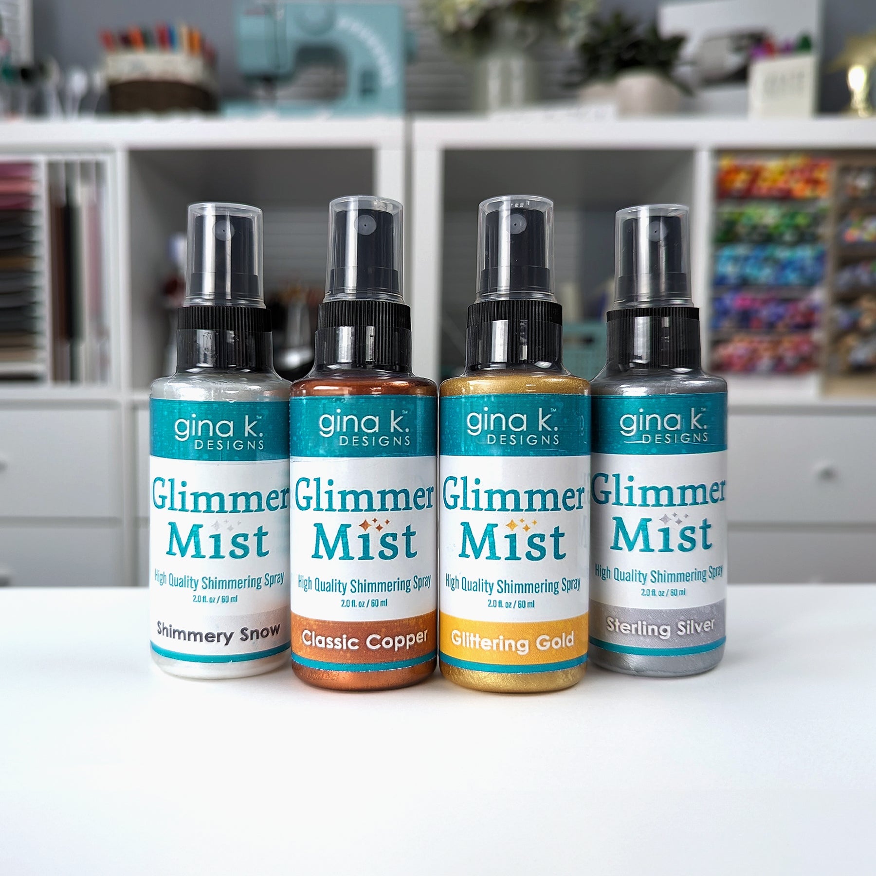 Gina K Designs Set of 4 Glimmer Mists