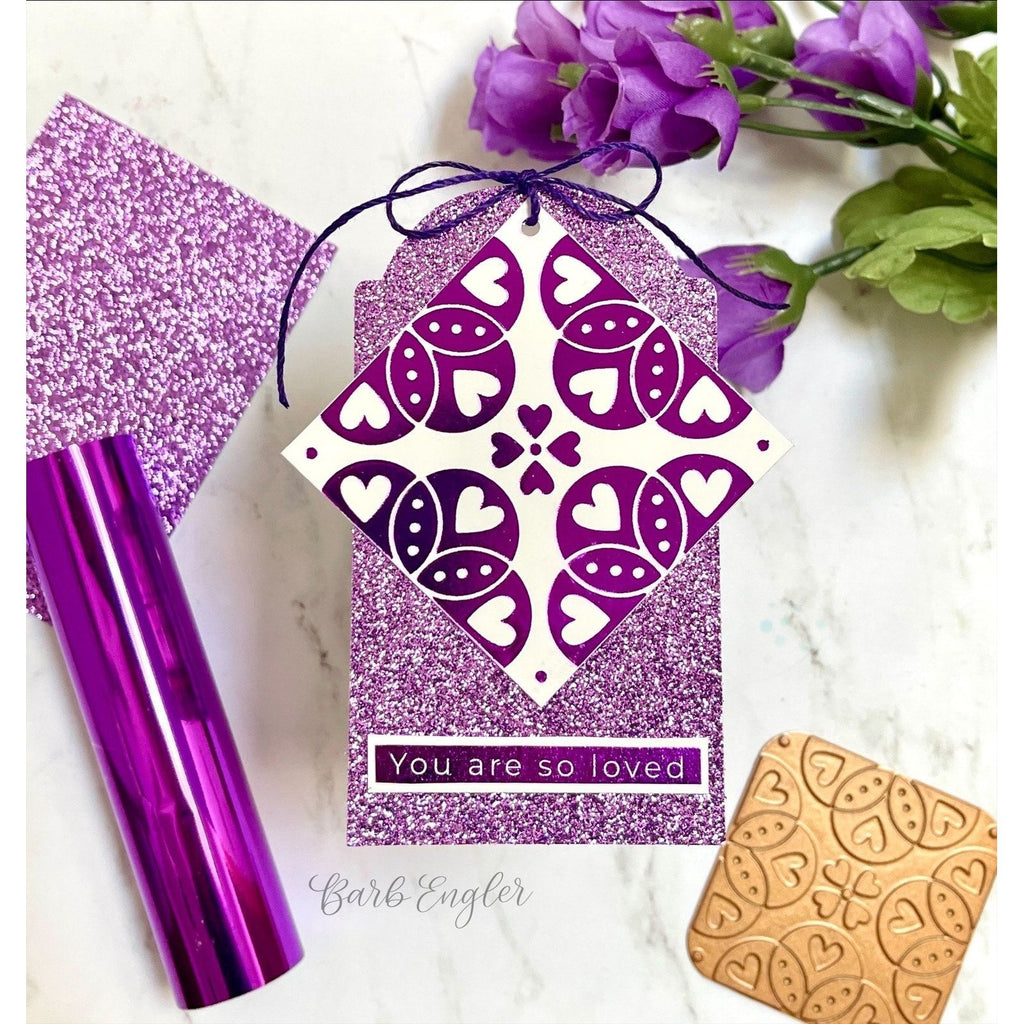 Simon Says Stamp Glitter Cardstock Be Mine 6x6 sss328 Smitten Love Tag