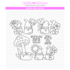 Clearly Besotted Gnome One Lovelier Clear Stamps