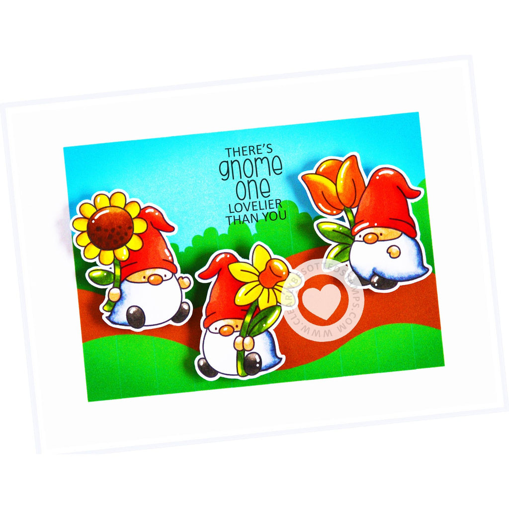 Clearly Besotted Gnome One Lovelier Clear Stamps