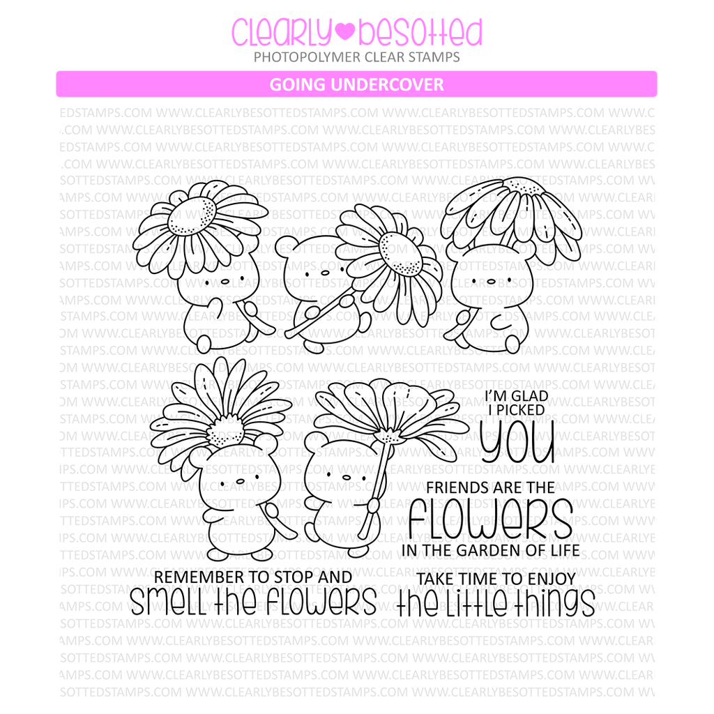 Clearly Besotted Going Undercover Clear Stamps