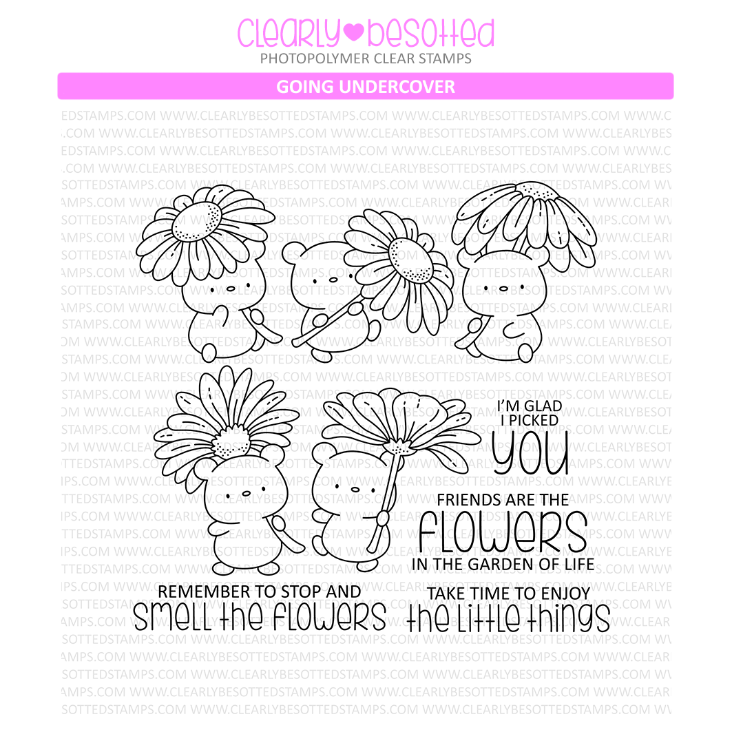 Clearly Besotted Going Undercover Clear Stamps
