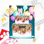 Simon Says Stamp 8 Sheets Cardstock Matte Gold ssp1035 Birthday Card | color-code:ALT01