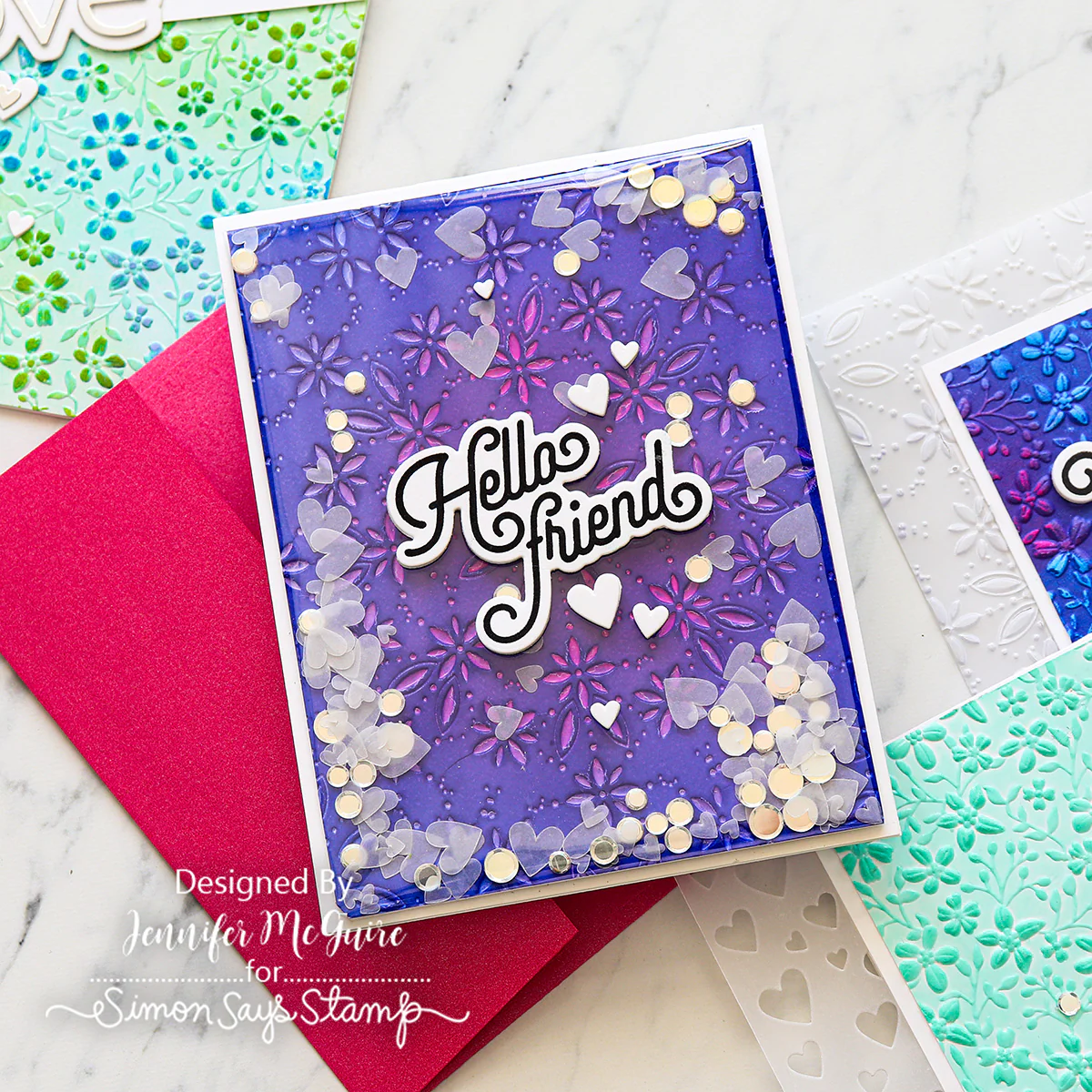 CZ Design Stamps and Dies Good Greetings 1 set1152gg Friend Card | color-code:ALT02