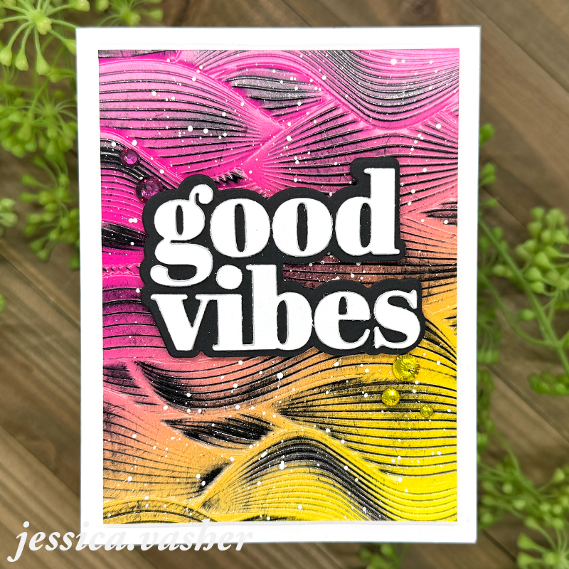 CZ Design Wafer Dies Good Vibes czd238 Sunny Vibes Good Vibes Card