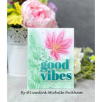 CZ Design Wafer Dies Good Vibes czd238 Sunny Vibes Good Vibes Card