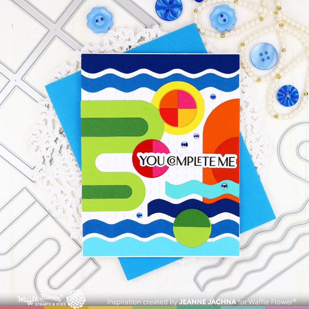Waffle Flower Abstract Shapes Dies 421460 fun shapes