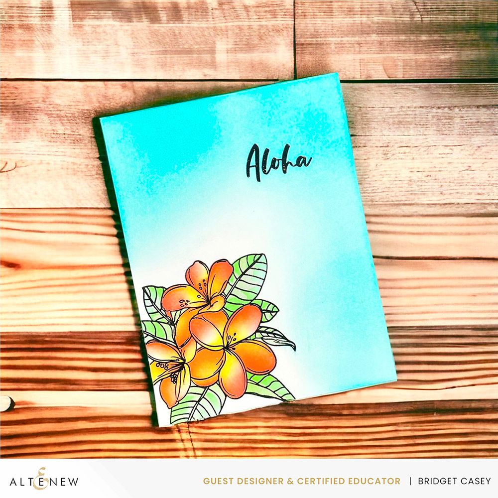 Altenew Exotic Plumerias Clear Stamps ALT8036 aloha