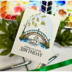 Simon Says Clear Stamps Graceful Swans 2284ssc Sugar and Spice Birthday Card