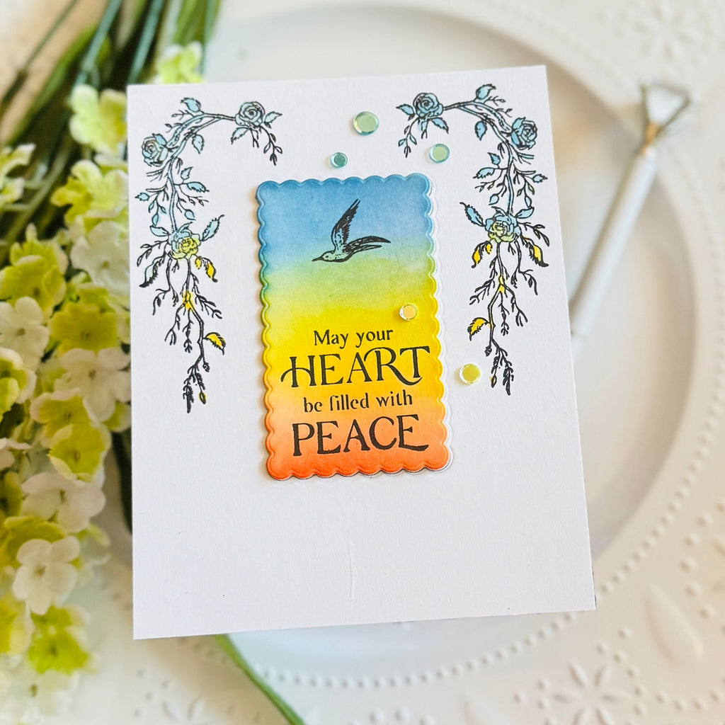 Simon Says Clear Stamps Graceful Swans 2284ssc Sugar and Spice Sympathy Card