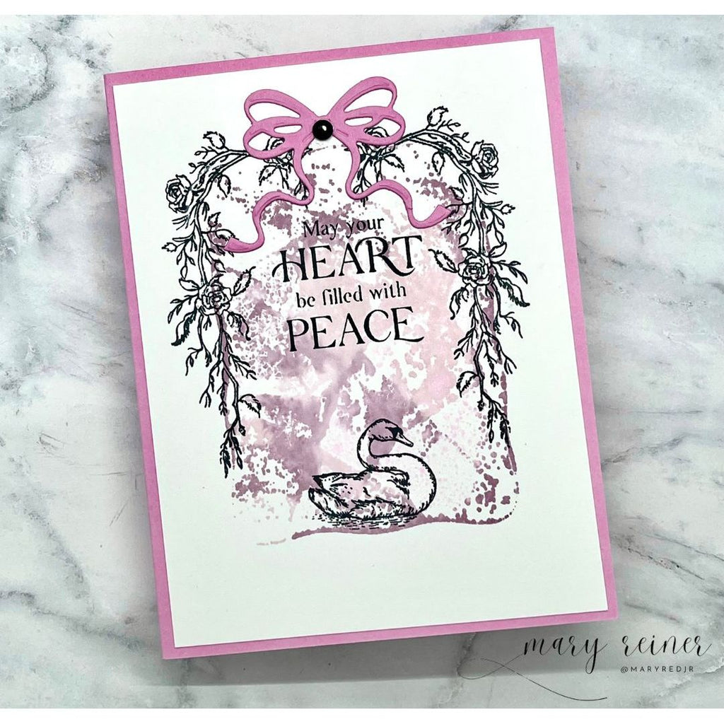 Simon Says Clear Stamps Graceful Swans 2284ssc Sugar and Spice Sympathy Card