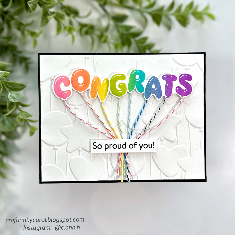 Simon Says Clear Stamps Grad Balloons 3051ssc Celebrate Congrats Card | color-code:ALT01