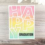 CZ Design Clear Stamps Grad Basics cz394c Moments in Time Graduation Card