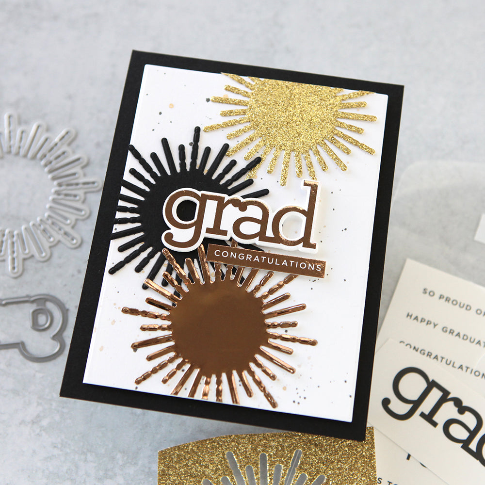 CZ Design Foil Transfer Cards Grad czft006c Celebrate Grad Card | color-code:ALT02