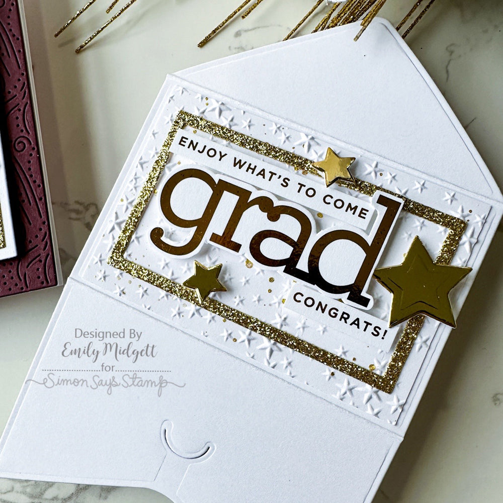 CZ Design Foil Transfer Cards Grad czft006c Celebrate Grad Gift Card Holder | color-code:ALT03